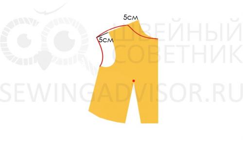 Выкройка свободного платья с цельнокроеным рукавом три четверти: простые инструкции для начинающих 02