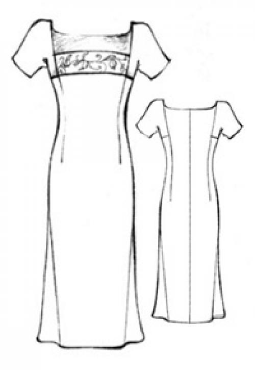 Выкройка свободного платья с цельнокроеным рукавом три четверти: простые инструкции для начинающих 26