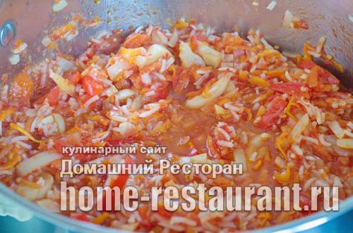 Можно ли добавлять в овощной салат на зиму с рисом мясо или морепродукты.