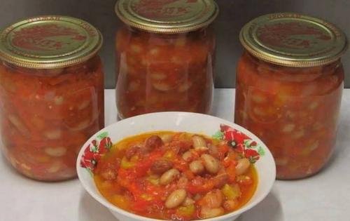 Можно ли использовать консервированную фасоль для приготовления салата на зиму. Фасоль на зиму в банках