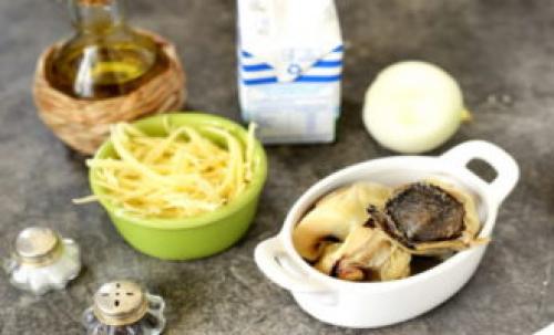 Рецепт рапанов в сливочном соусе