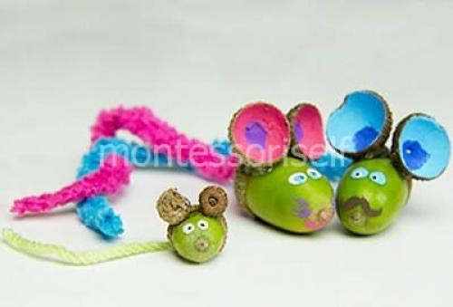 Декор для дома из желудей собственными руками. Детские поделки из желудей своими руками