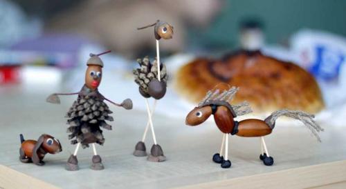 Фигурки из желудей своими руками. Поделка из желудей своими руками: мастер-класс для детей, способы изготовления поделки, подробные схемы работы своими руками + фото оригинальных идей