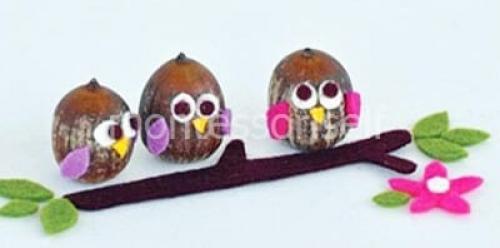 Декор для дома из желудей собственными руками. Детские поделки из желудей своими руками