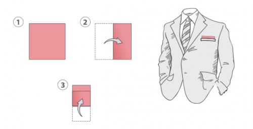 Как правильно сложить платок для создания основы платья. Учимся складывать платок в карман пиджака