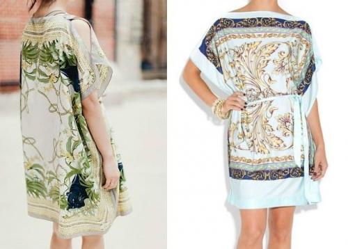 Платье из платков: пошаговая инструкция для начинающих 01