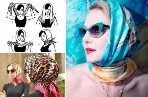 Как носить платок на голове. Стильные приемы завязывания