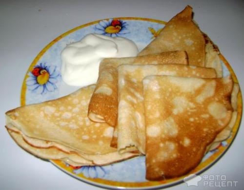 Рецепт блинов на 10 штук. Рецепт: Блины на молоке - на 12 штук + подача