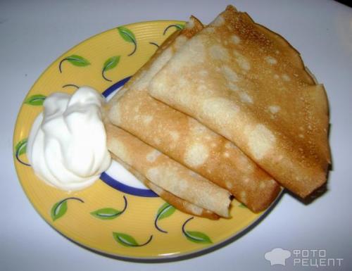 Рецепт блинов на 10 штук. Рецепт: Блины на молоке - на 12 штук + подача